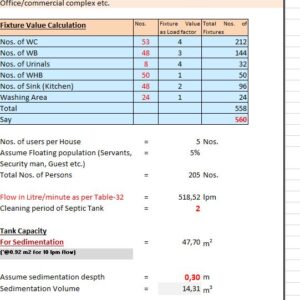 Design Of Septic Tank Followed By Anaerobic Filter Spreadsheet