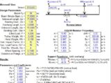 Monorail Beam Analysis and Calculation Spreadsheet