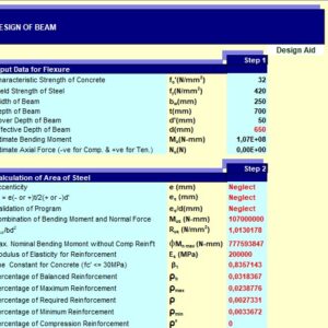 Design and Calculation Of Steel Beam Spreadsheet