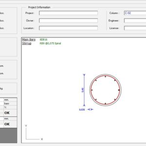 Spiral Column Reinforcement Design Spreadsheet