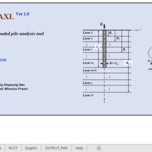 Axially Loaded Pile analysis Tool Spreadsheet