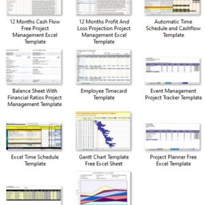 Project Management Planning and Schedule Free Spreadsheets