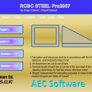 Reinforced Concrete Box Culvert Calculation Spreadsheet